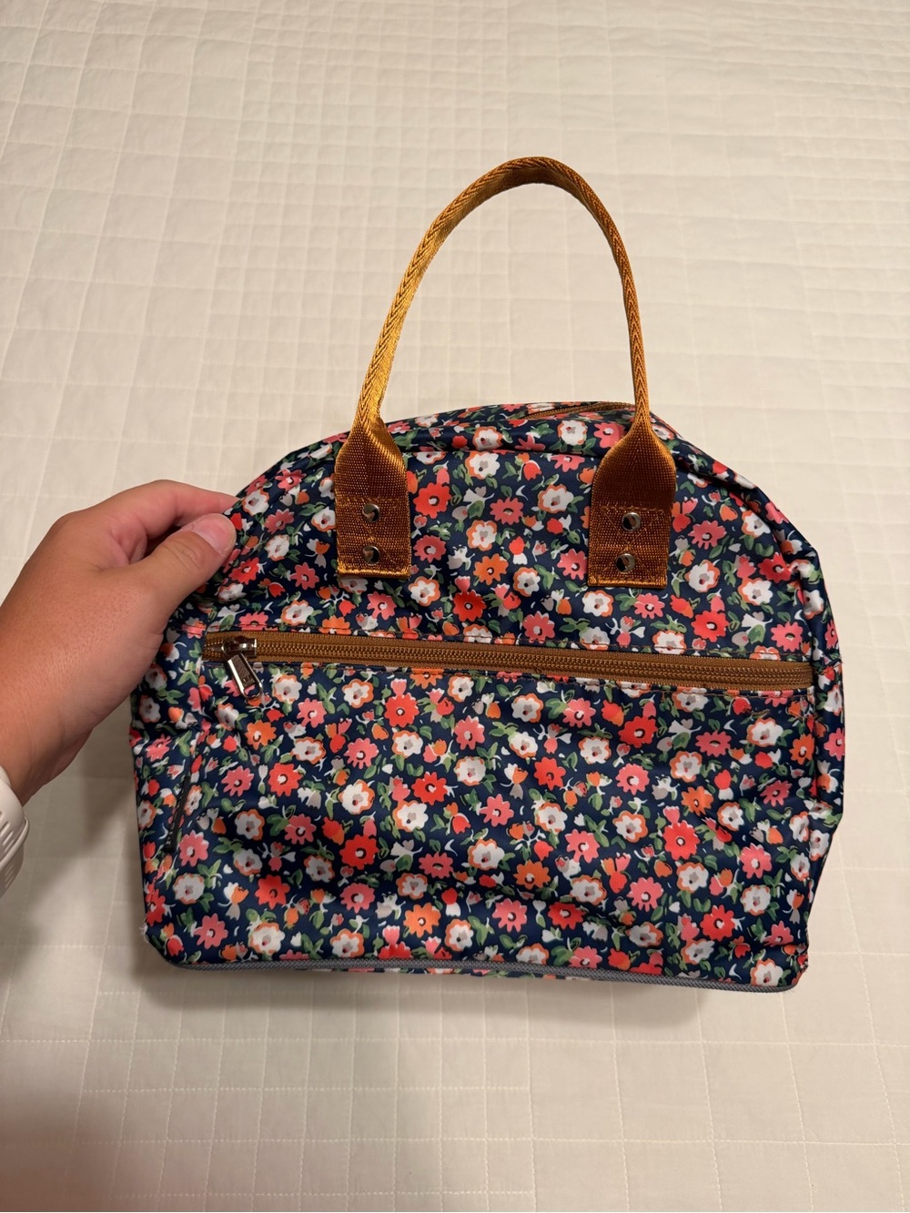 FlowFly Navy Floral Lunch Bag